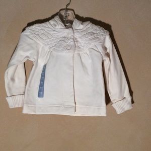 Baby Gap Hooded Cream Cardigan/Knit  18-24 Mth